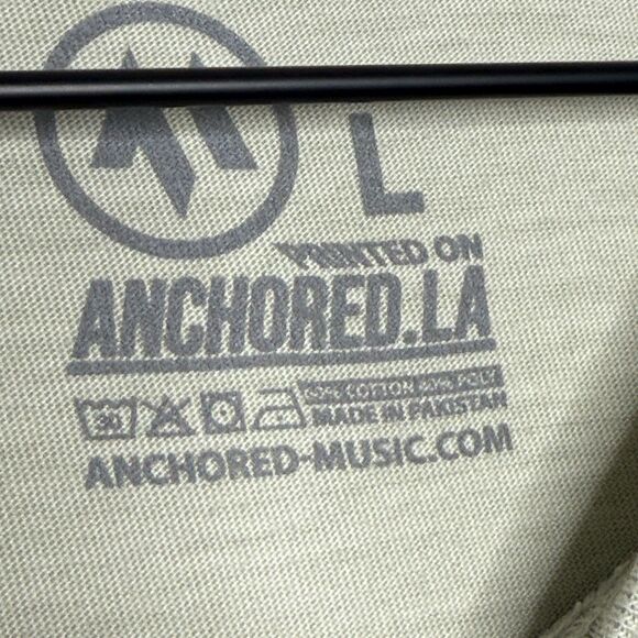 Anchored.LA Mens God is Good T-Shirt Large Gray Stone Graphic Casual Christian - Picture 3 of 7